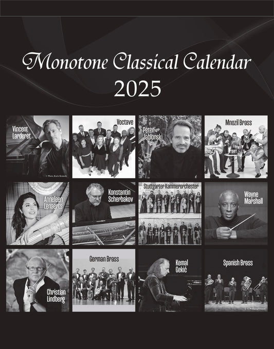 [50% OFF!!] Monotone Classical Calendar 2024 